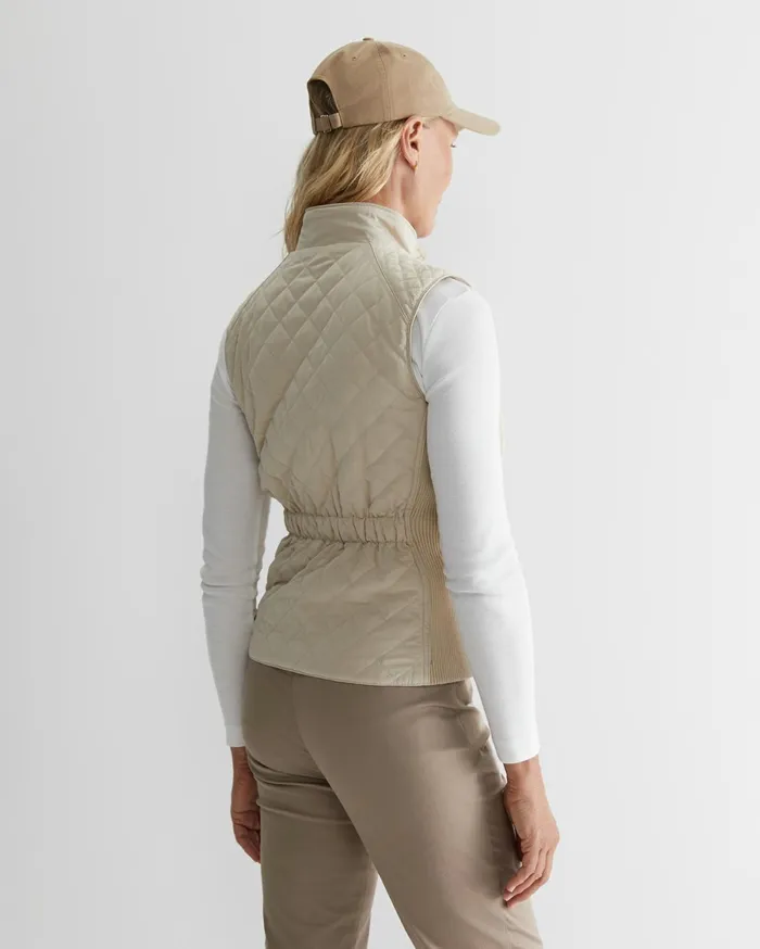 Women Sportscraft Knits and Cardigans Vera Quilted Vest Stone