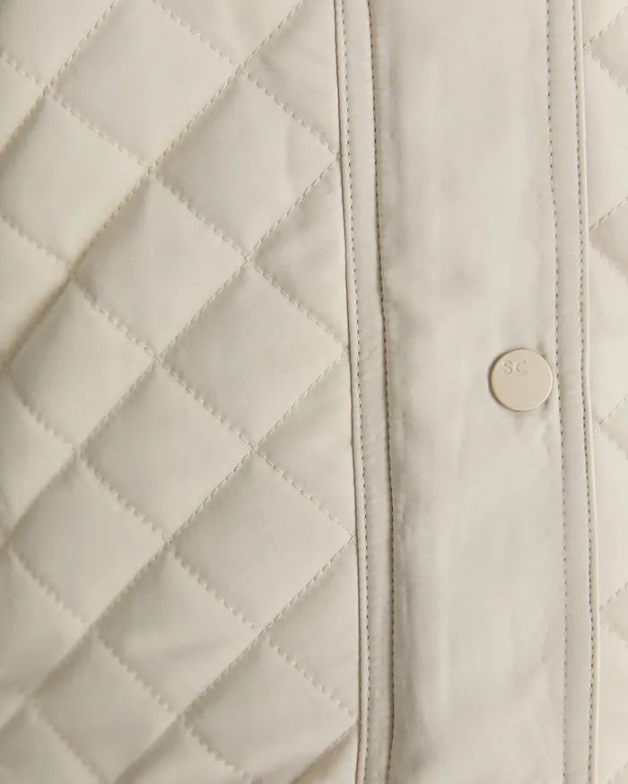 Women Sportscraft Knits and Cardigans Vera Quilted Vest Stone