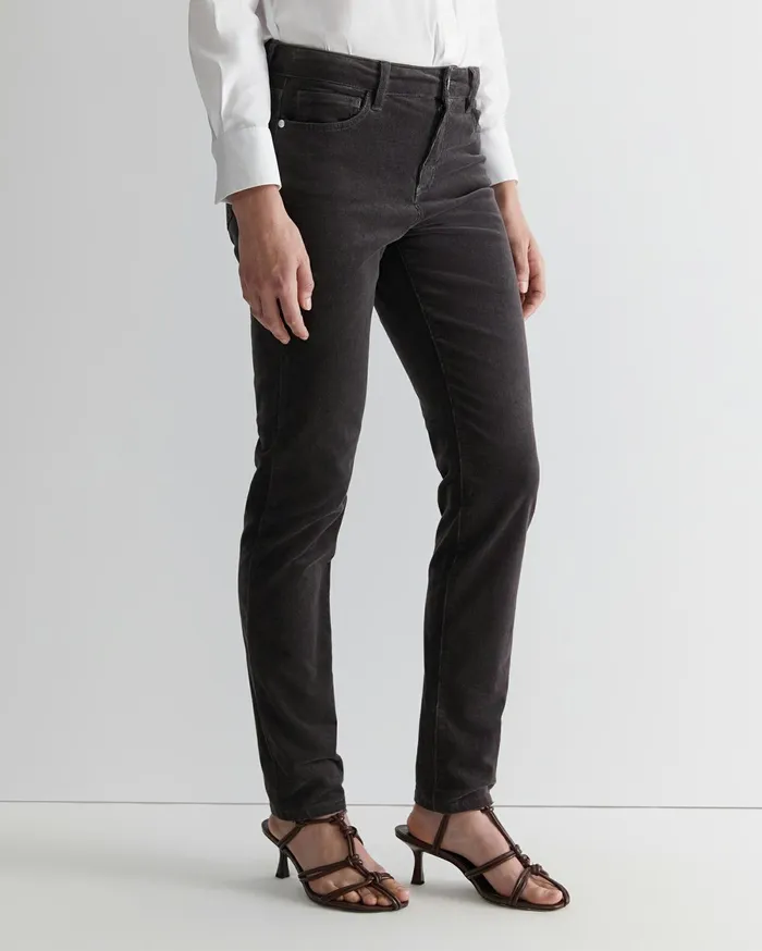 Women Sportscraft Pants Cleo Cord Jean Charcoal
