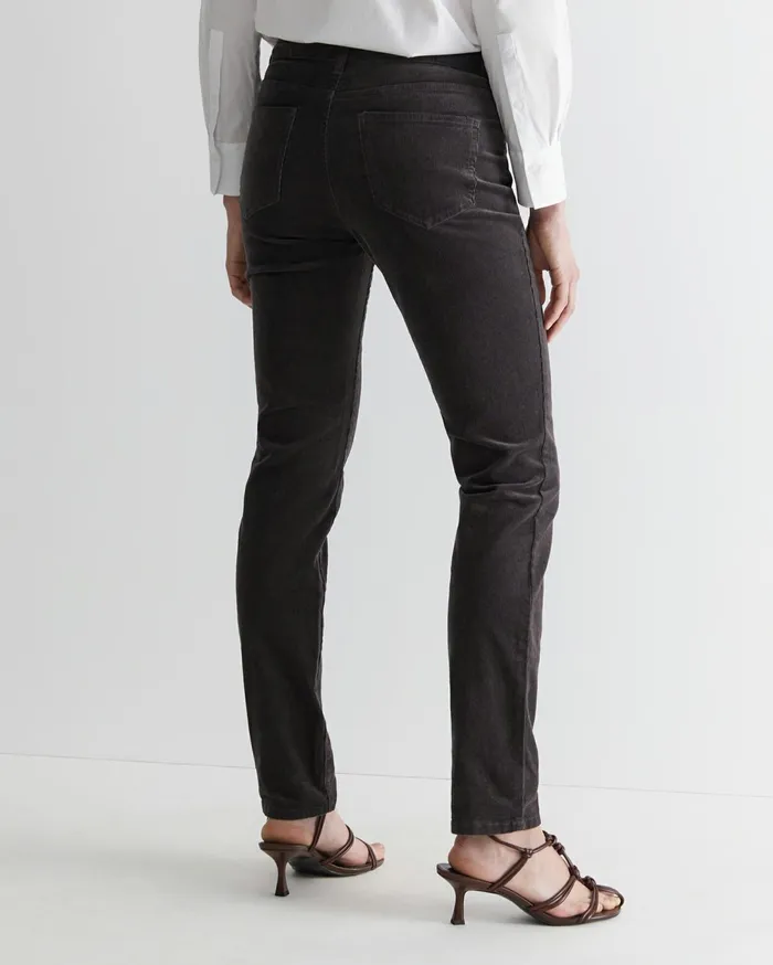 Women Sportscraft Pants Cleo Cord Jean Charcoal