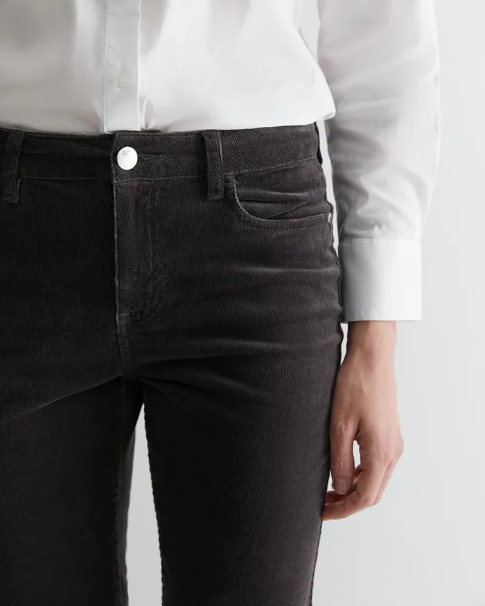 Women Sportscraft Pants Cleo Cord Jean Charcoal