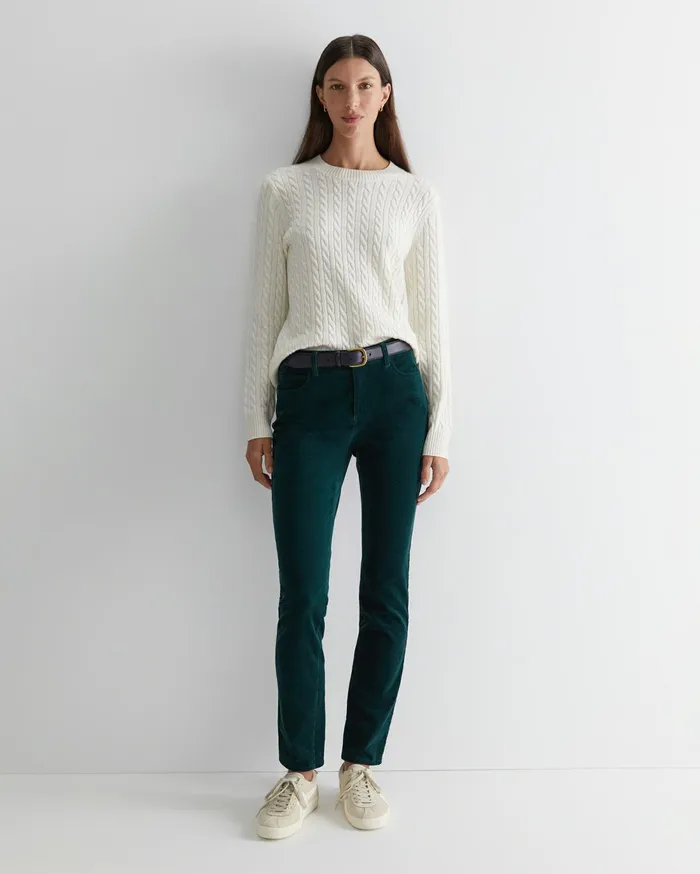 Women Sportscraft Pants Cleo Cord Jean Pine