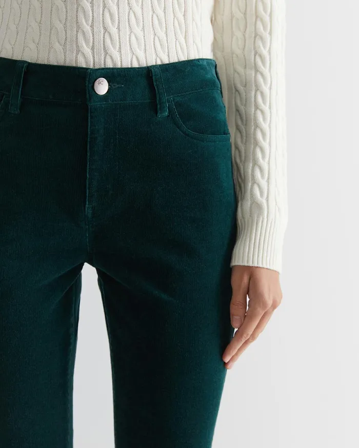 Women Sportscraft Pants Cleo Cord Jean Pine