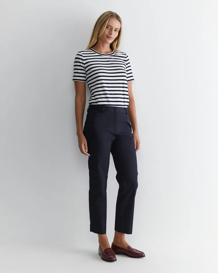 Women Sportscraft Pants Evie Straight Capri Pant Classic Navy