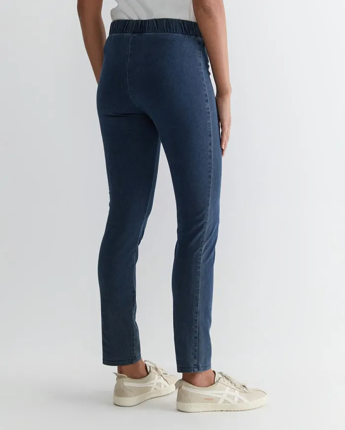 Women Sportscraft Pants Felicity Denim Pull On Pant Washed Indigo