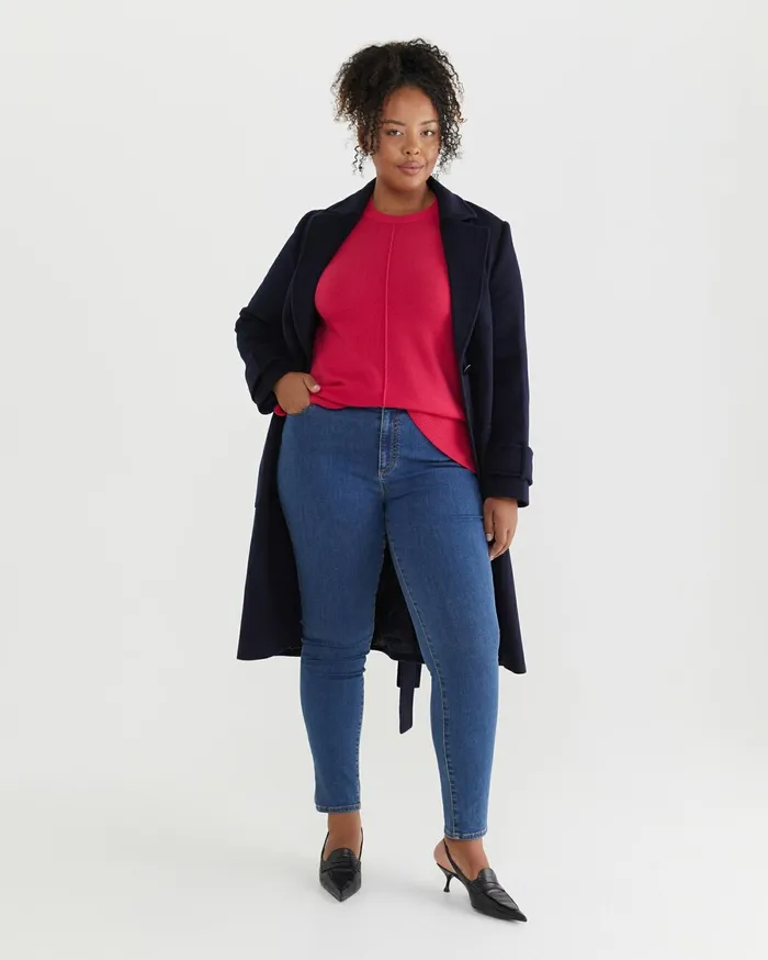 Women Sportscraft Pants Jackie High Waist Skinny Jean Mid Wash