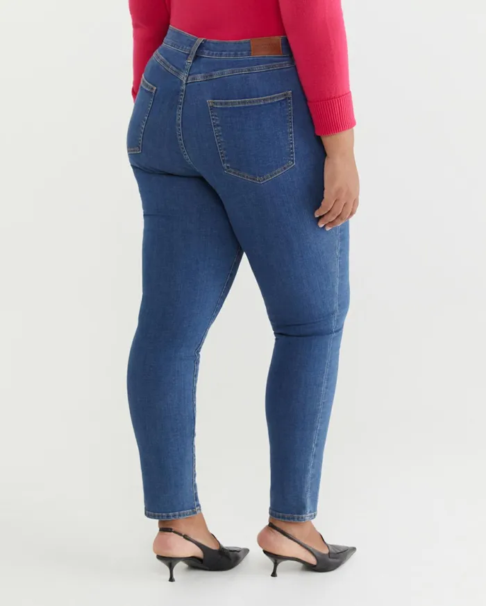 Women Sportscraft Pants Jackie High Waist Skinny Jean Mid Wash