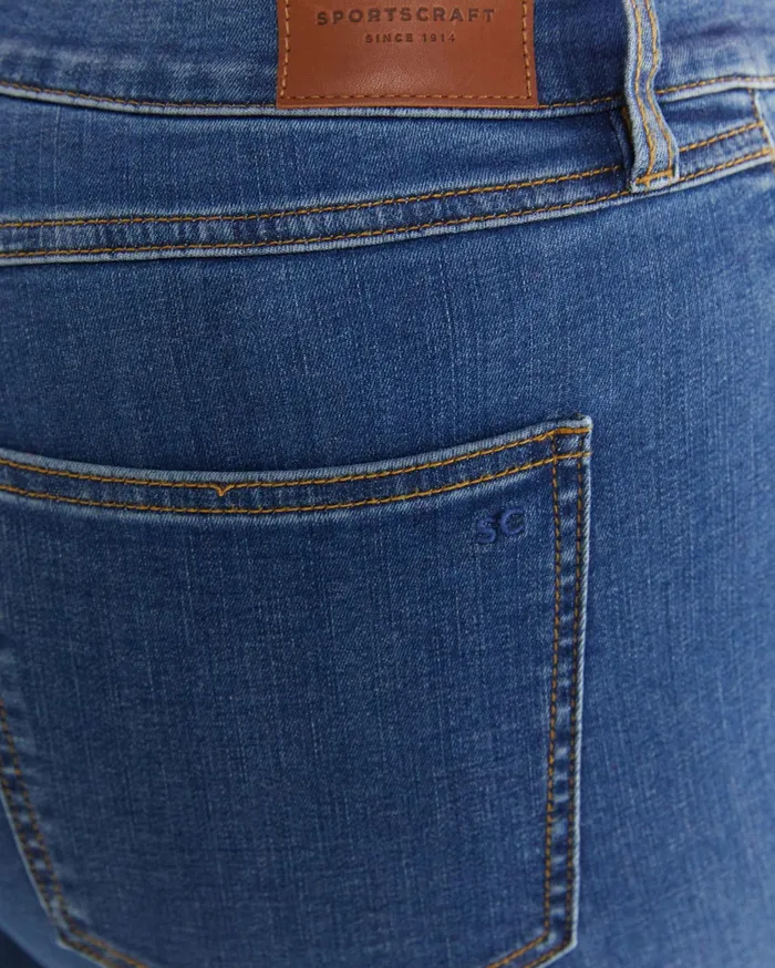Women Sportscraft Pants Jackie High Waist Skinny Jean Mid Wash