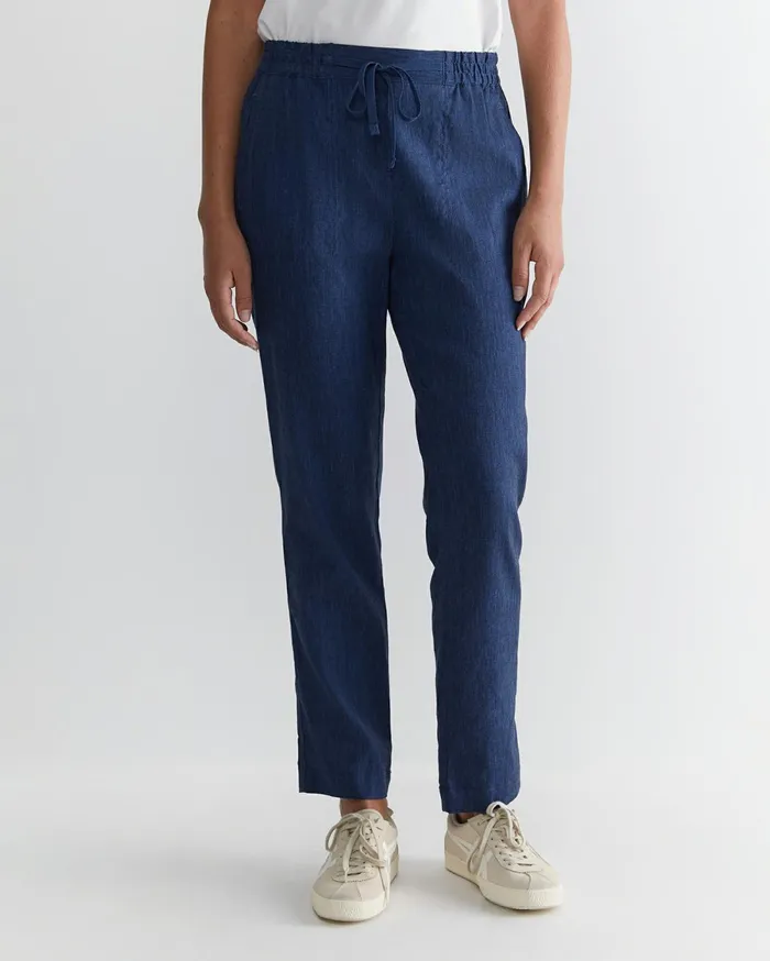 Women Sportscraft Pants Rosa Linen Pant Indigo