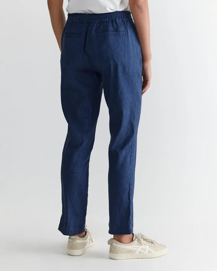 Women Sportscraft Pants Rosa Linen Pant Indigo