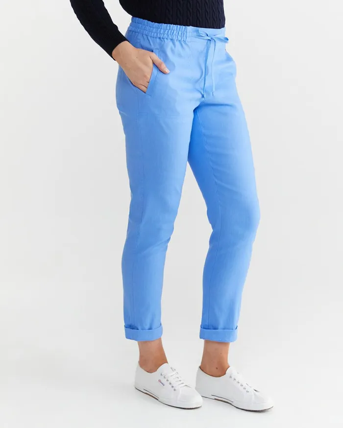 Women Sportscraft Pants Rosa Linen Pant Moroccan Blue