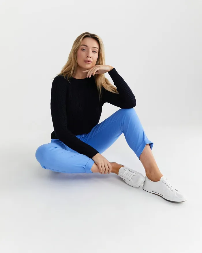 Women Sportscraft Pants Rosa Linen Pant Moroccan Blue