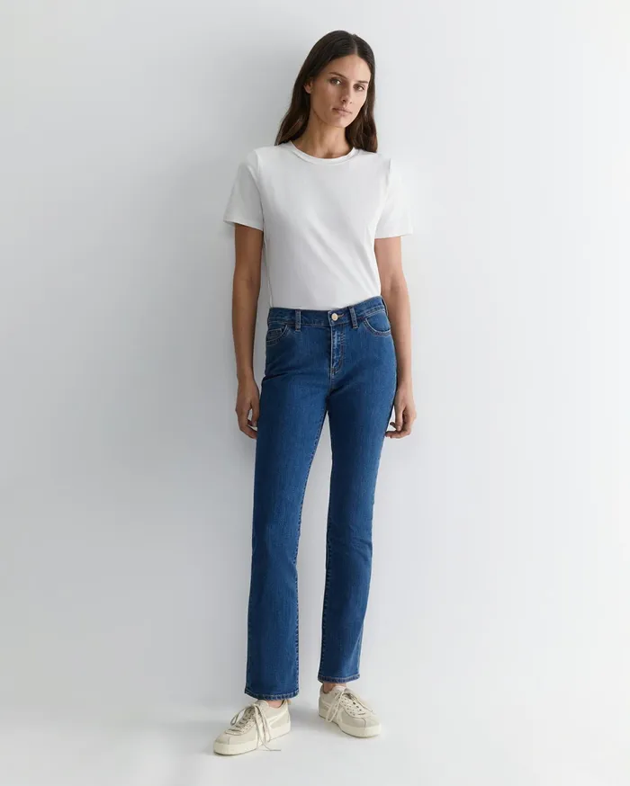 Women Sportscraft Pants Simone Straight Jean Blue Wash