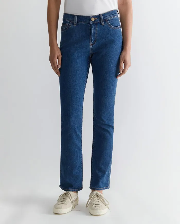 Women Sportscraft Pants Simone Straight Jean Blue Wash