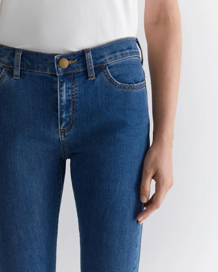 Women Sportscraft Pants Simone Straight Jean Blue Wash
