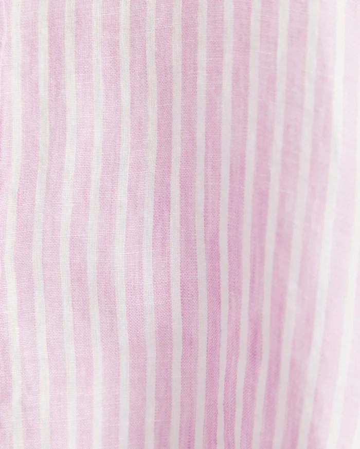 Women Sportscraft Shirts Dahlia Stripe Linen Shirt Pinkwhite