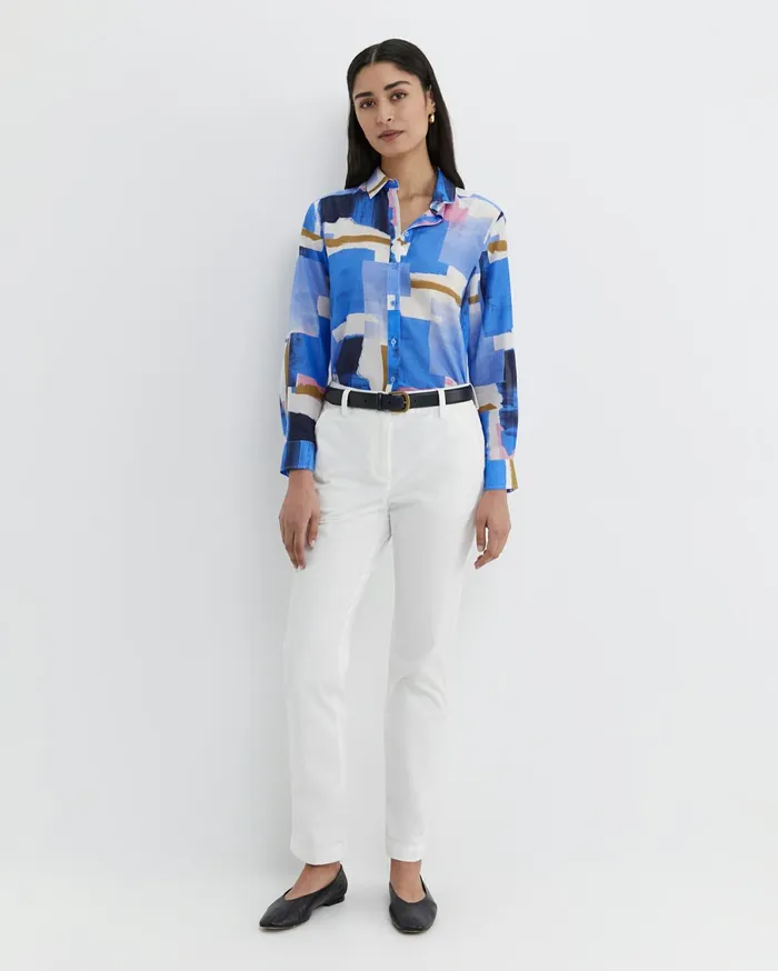 Women Sportscraft Shirts Martine Cotton Silk Shirt Multi