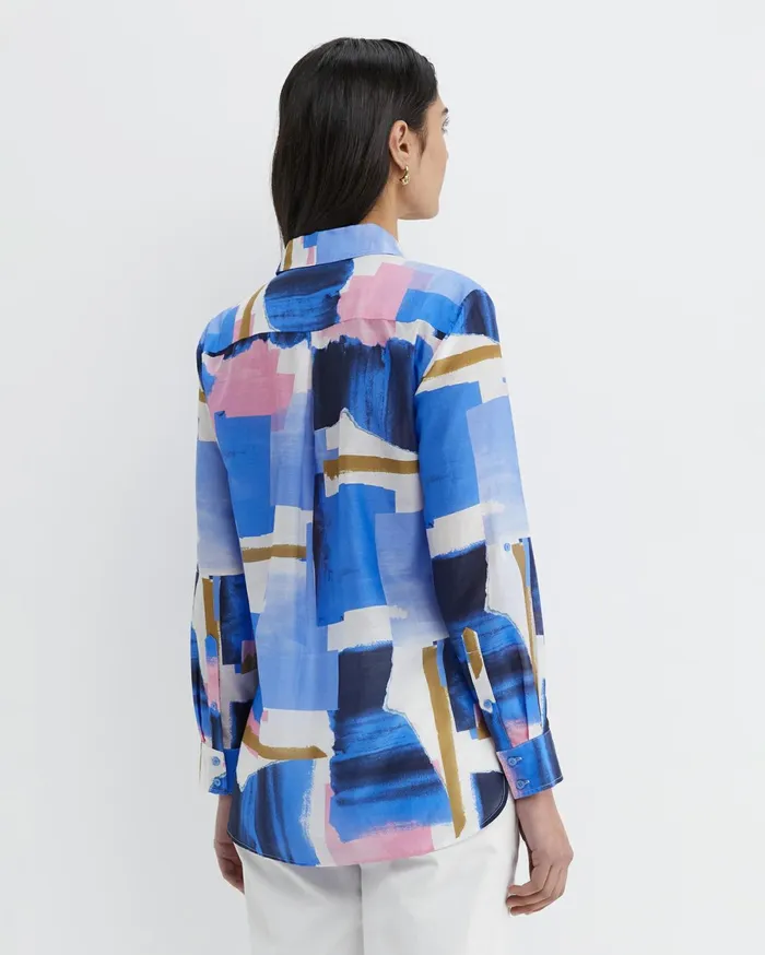 Women Sportscraft Shirts Martine Cotton Silk Shirt Multi
