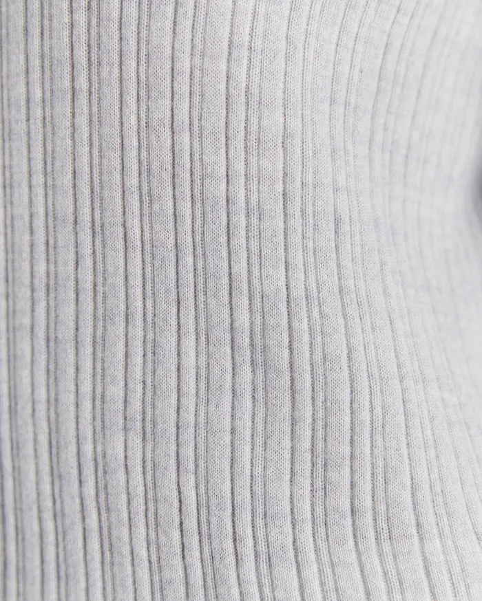 Women Sportscraft Shirts Wool Silk Knit Shirt Grey Marle
