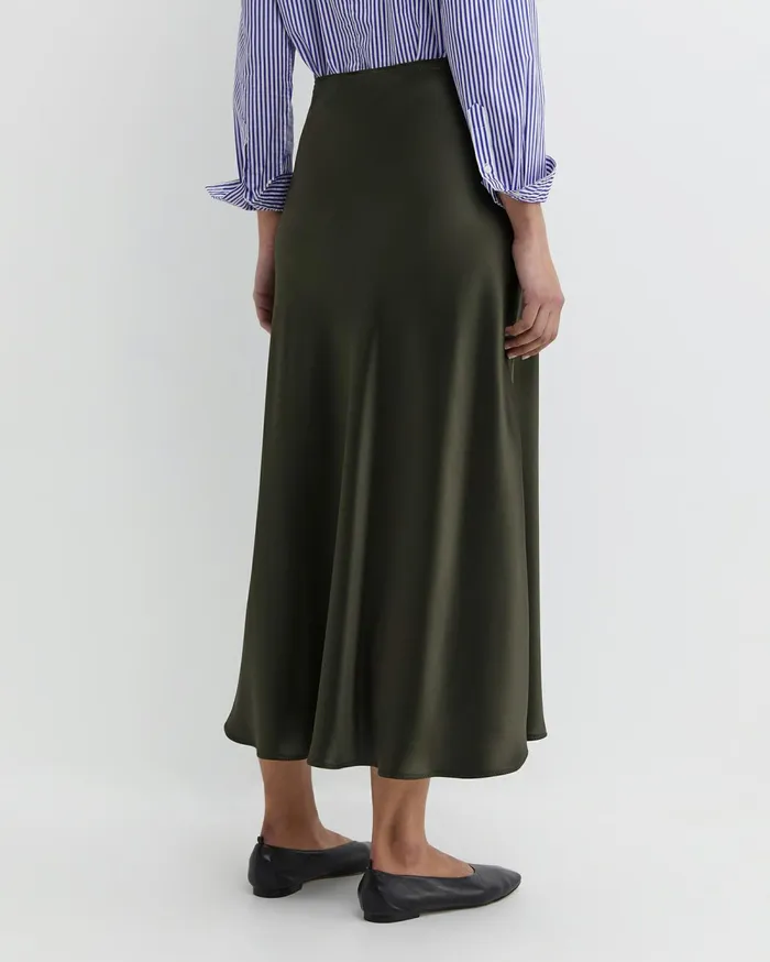 Women Sportscraft Skirts Charlotte Bias Slip Skirt Dark Khaki