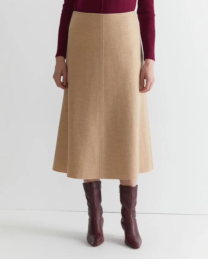 Women Sportscraft Skirts Kendra Wool Skirt Tan