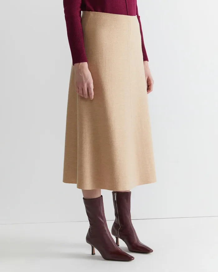 Women Sportscraft Skirts Kendra Wool Skirt Tan