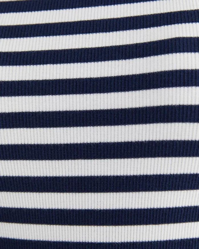 Women Sportscraft Tops and Tees Julia Stripe Rib Tank Whitenavy