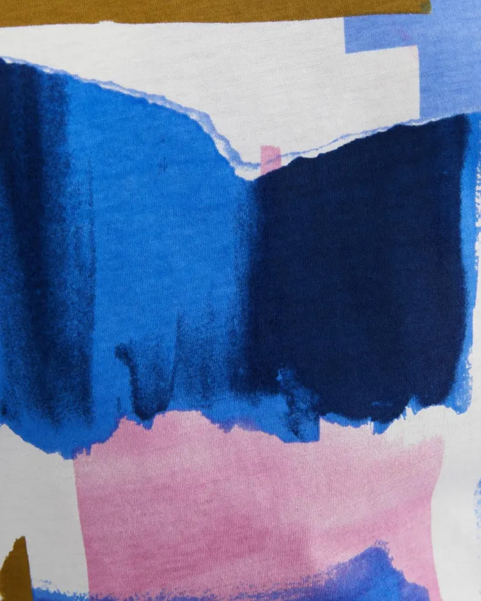 Women Sportscraft Tops and Tees Martine Mercerised Tee Blue Multi