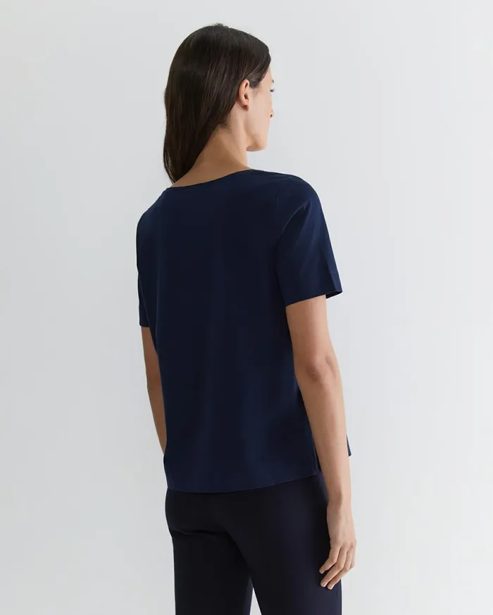 Women Sportscraft Tops and Tees Mercerised Cotton Tee Navy