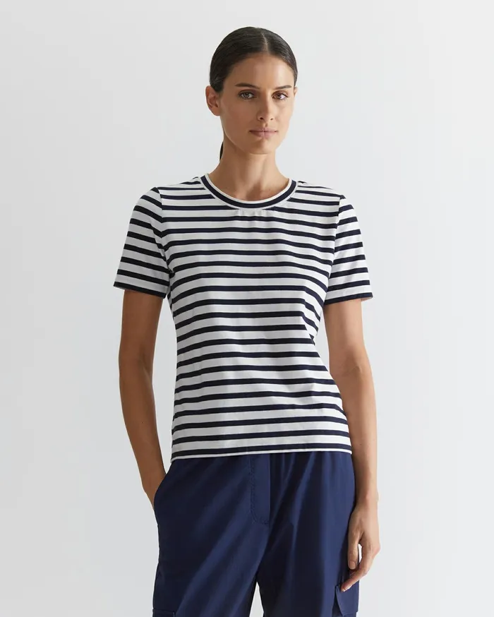 Women Sportscraft Tops and Tees The Perfect TShirt Navywhite