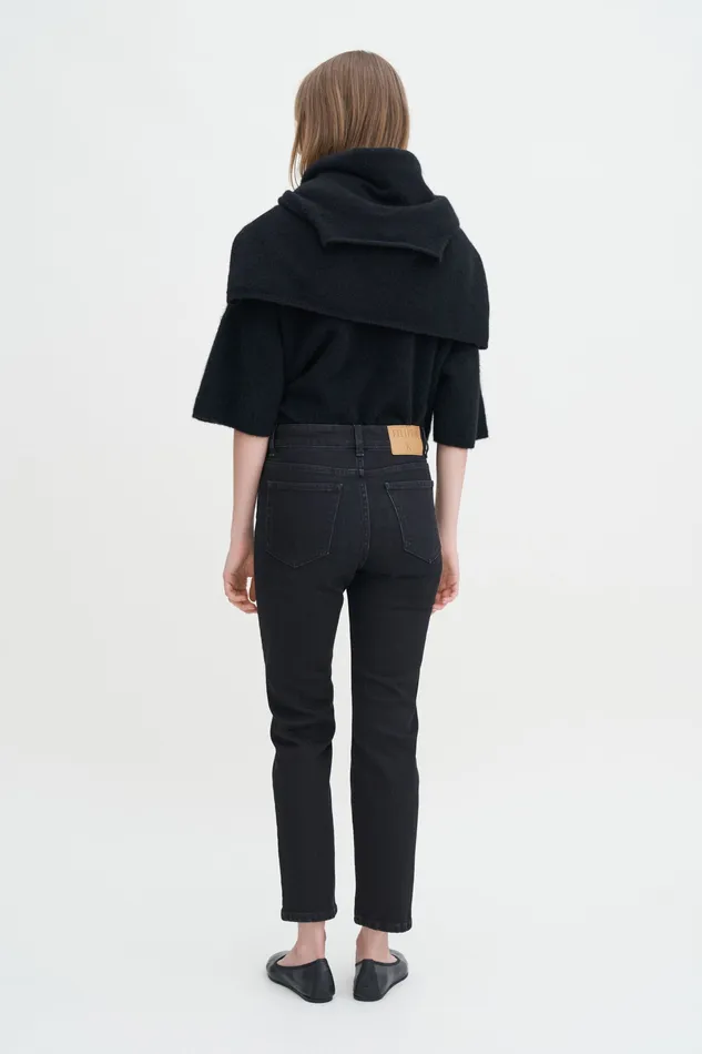 Women Stella Jeans Cropped Black Wash Jeans filippak