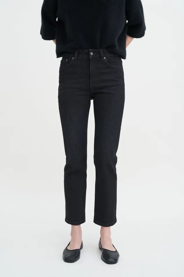 Women Stella Jeans Cropped Black Wash Jeans filippak