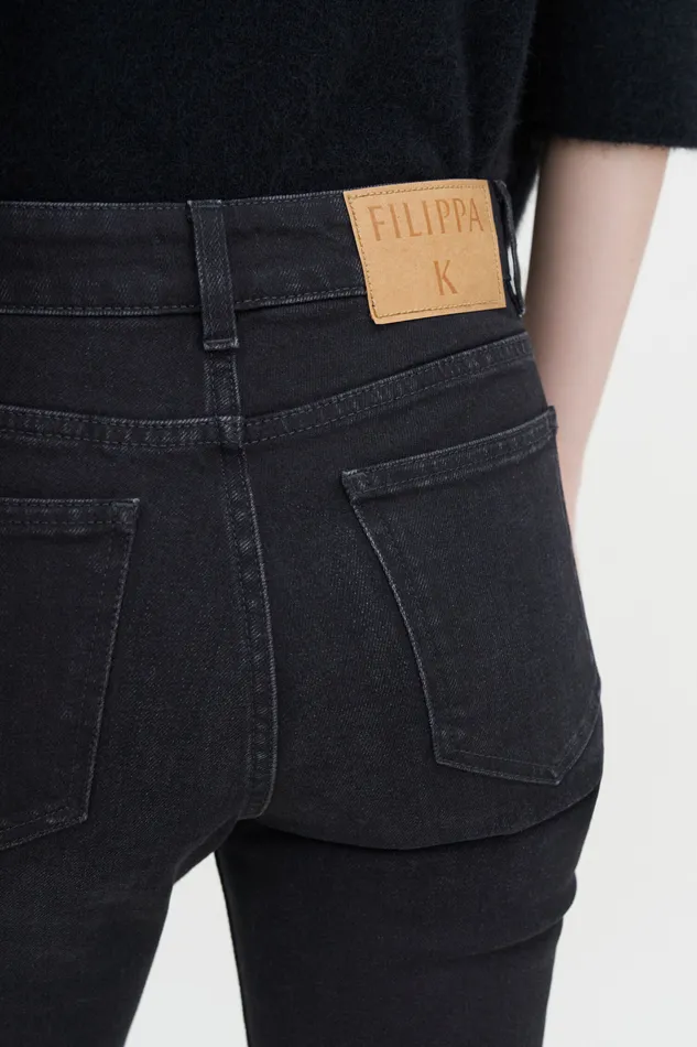 Women Stella Jeans Cropped Black Wash Jeans filippak