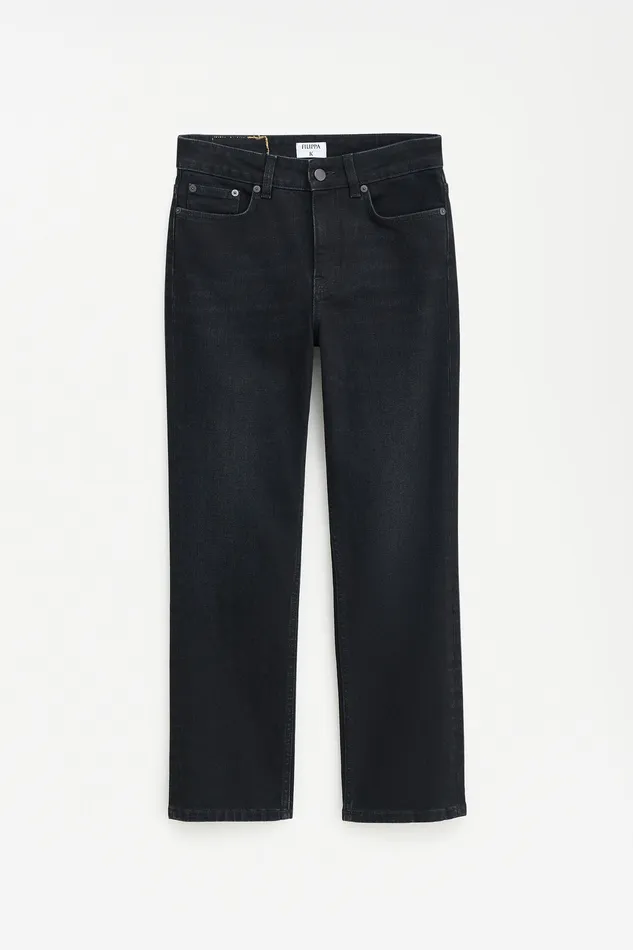 Women Stella Jeans Cropped Black Wash Jeans filippak