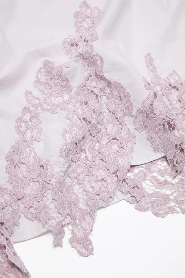 Women Strap Lace Dress Light Lilac Purple Acne Studios Dresses