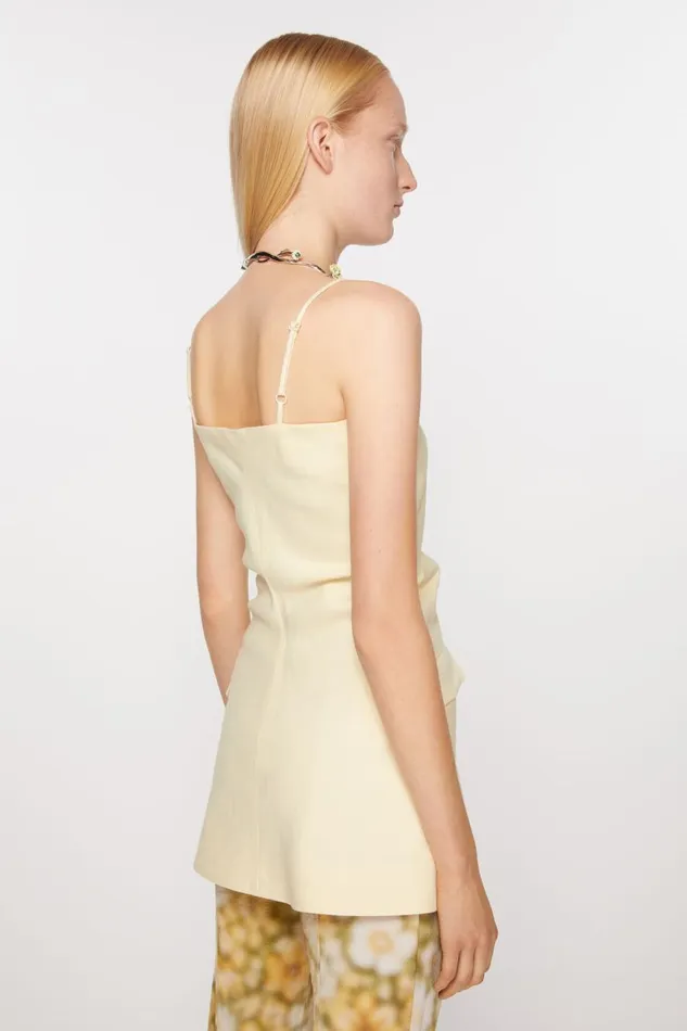 Women Strap Suit Top Soft Yellow Acne Studios Shirts and Blouses