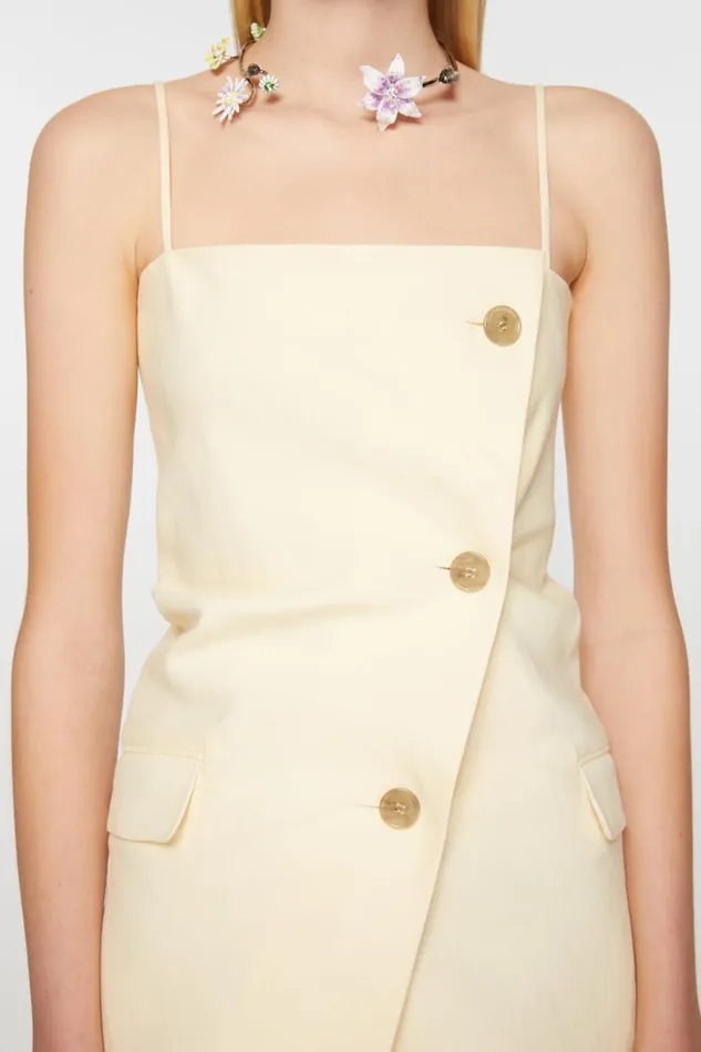 Women Strap Suit Top Soft Yellow Acne Studios Shirts and Blouses