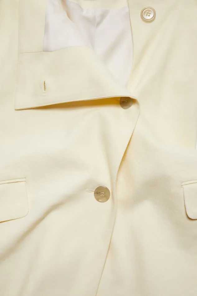 Women Strap Suit Top Soft Yellow Acne Studios Shirts and Blouses