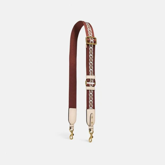 Women Strap With Chain Stripe Brassivory Coach Bag Straps and Keychains