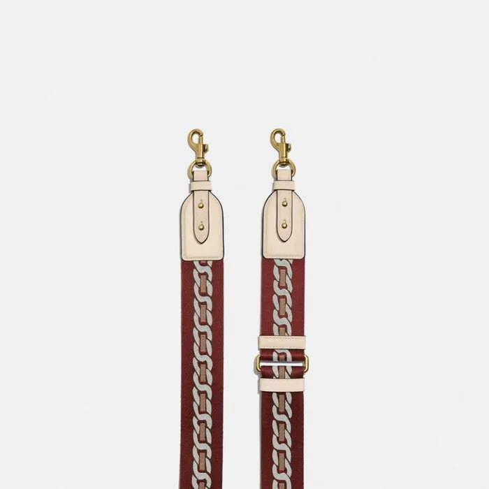 Women Strap With Chain Stripe Brassivory Coach Bag Straps and Keychains