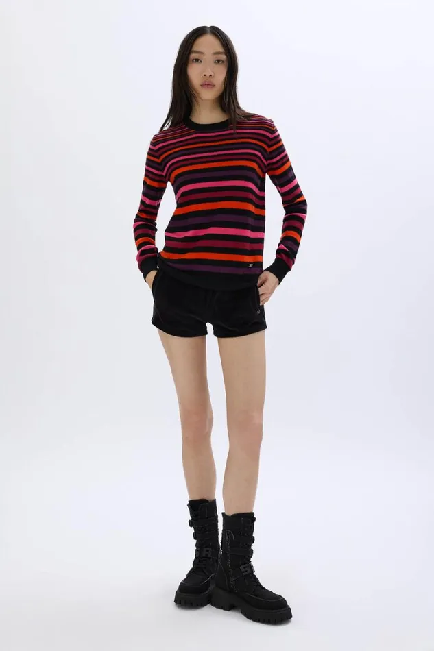 Women Striped Longsleeved Roundneck Sweater Striped Multico Multi Sonia Rykiel Sweaters