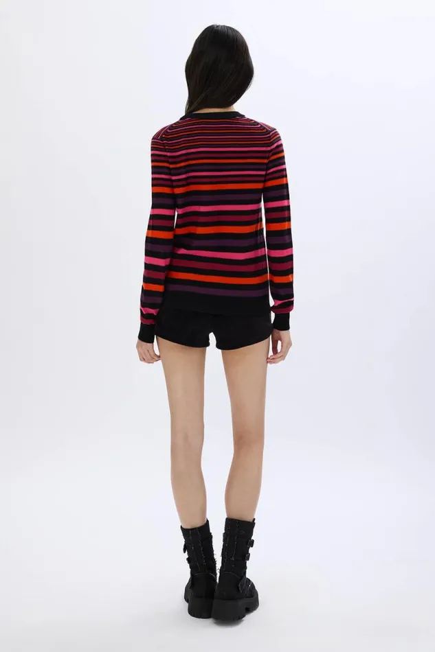 Women Striped Longsleeved Roundneck Sweater Striped Multico Multi Sonia Rykiel Sweaters