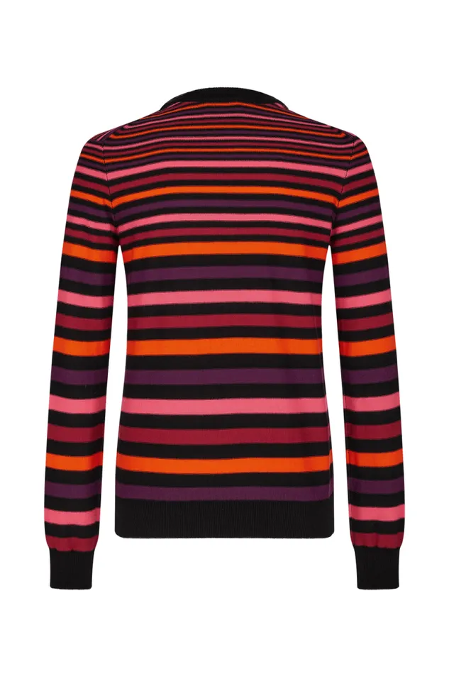 Women Striped Longsleeved Roundneck Sweater Striped Multico Multi Sonia Rykiel Sweaters