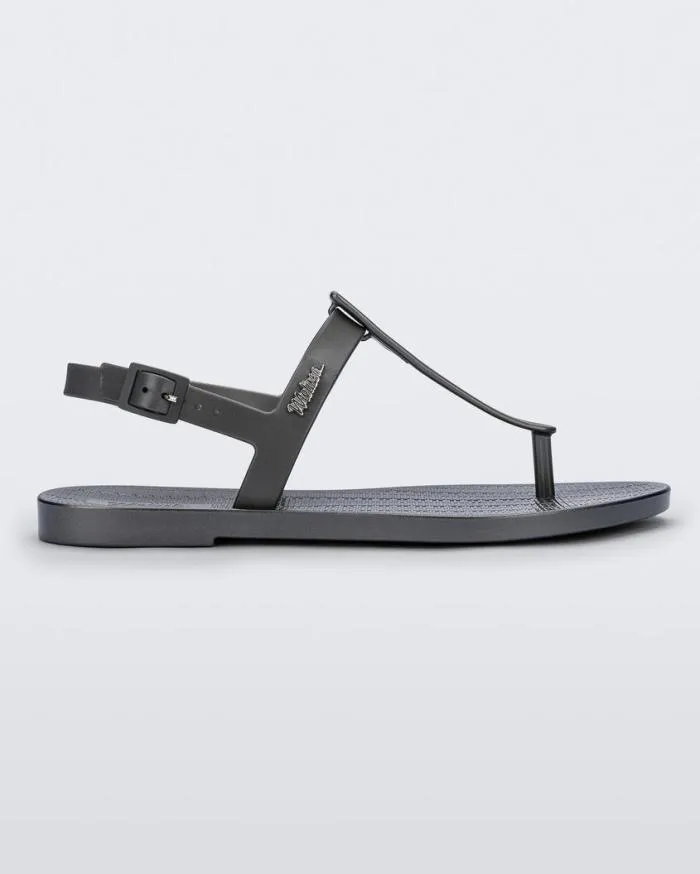 Women Sun Ventura Graphite Metallic Melissa Sandals