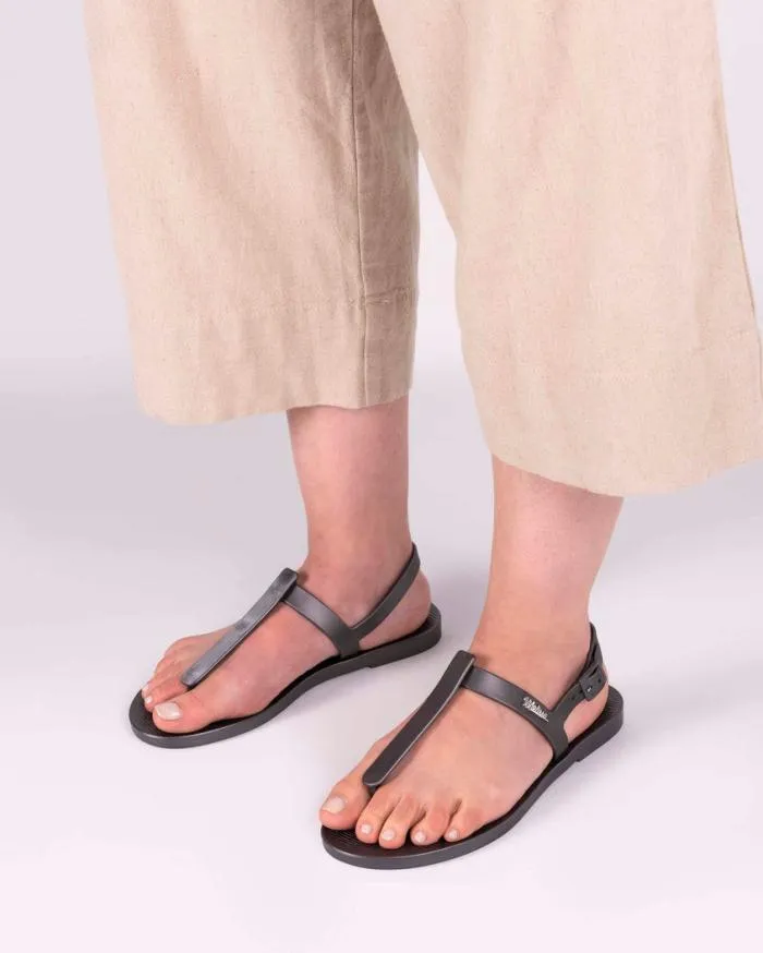 Women Sun Ventura Graphite Metallic Melissa Sandals