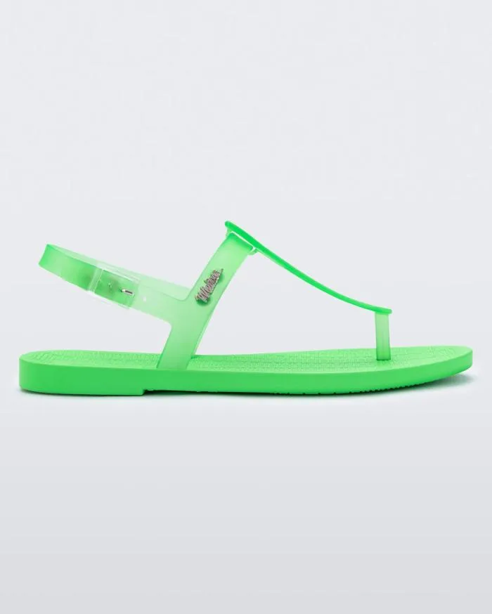 Women Sun Ventura Lime Green Melissa Sandals
