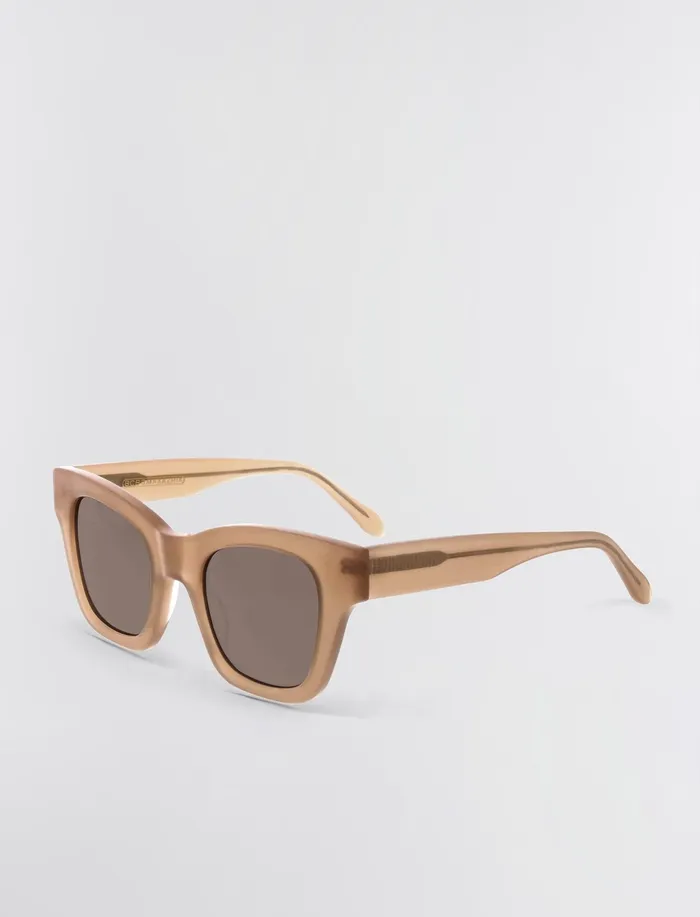 Women Sunglasses BCBG Modern Muse Square Sunglasses Nude