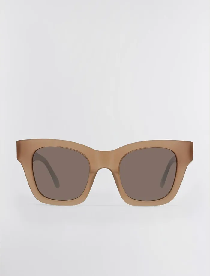 Women Sunglasses BCBG Modern Muse Square Sunglasses Nude