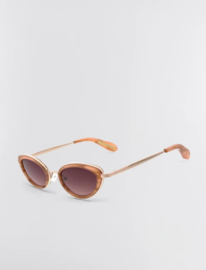 Women Sunglasses BCBG Rose Gold 1994 Oval Sunglasses Rose Goldblush
