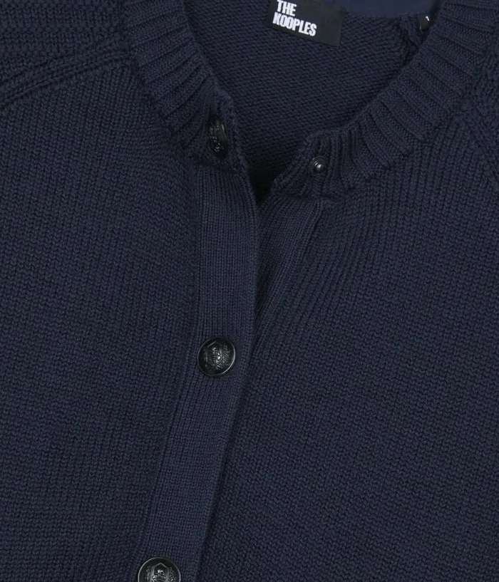 Women Sweaters THE KOOPLES Navy Blue Wool Cardigan Women Sweaters THE KOOPLES Navy Blue Wool Cardigan